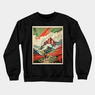 Inca Trail Peru Tourism Vintage Poster Crewneck Sweatshirt